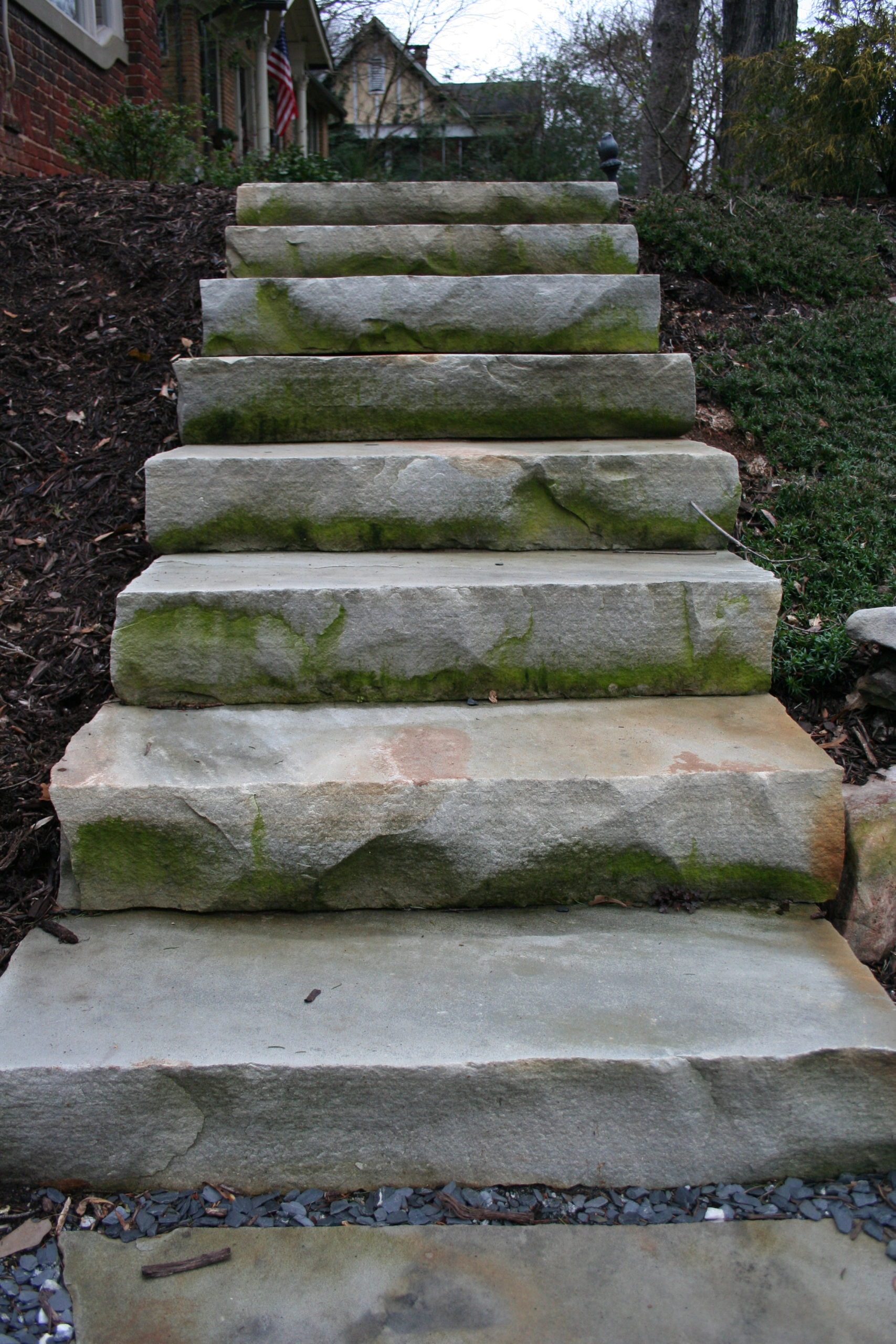 36" Blue Stair Treads Atlanta Flagstone